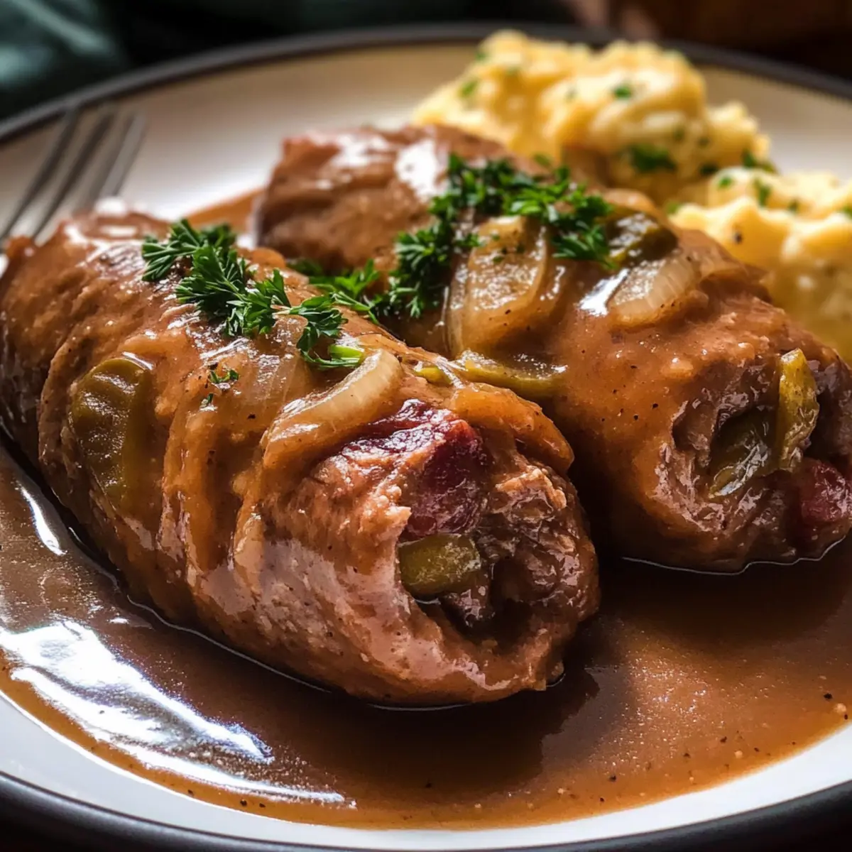Authentische deutsche Rinderrouladen