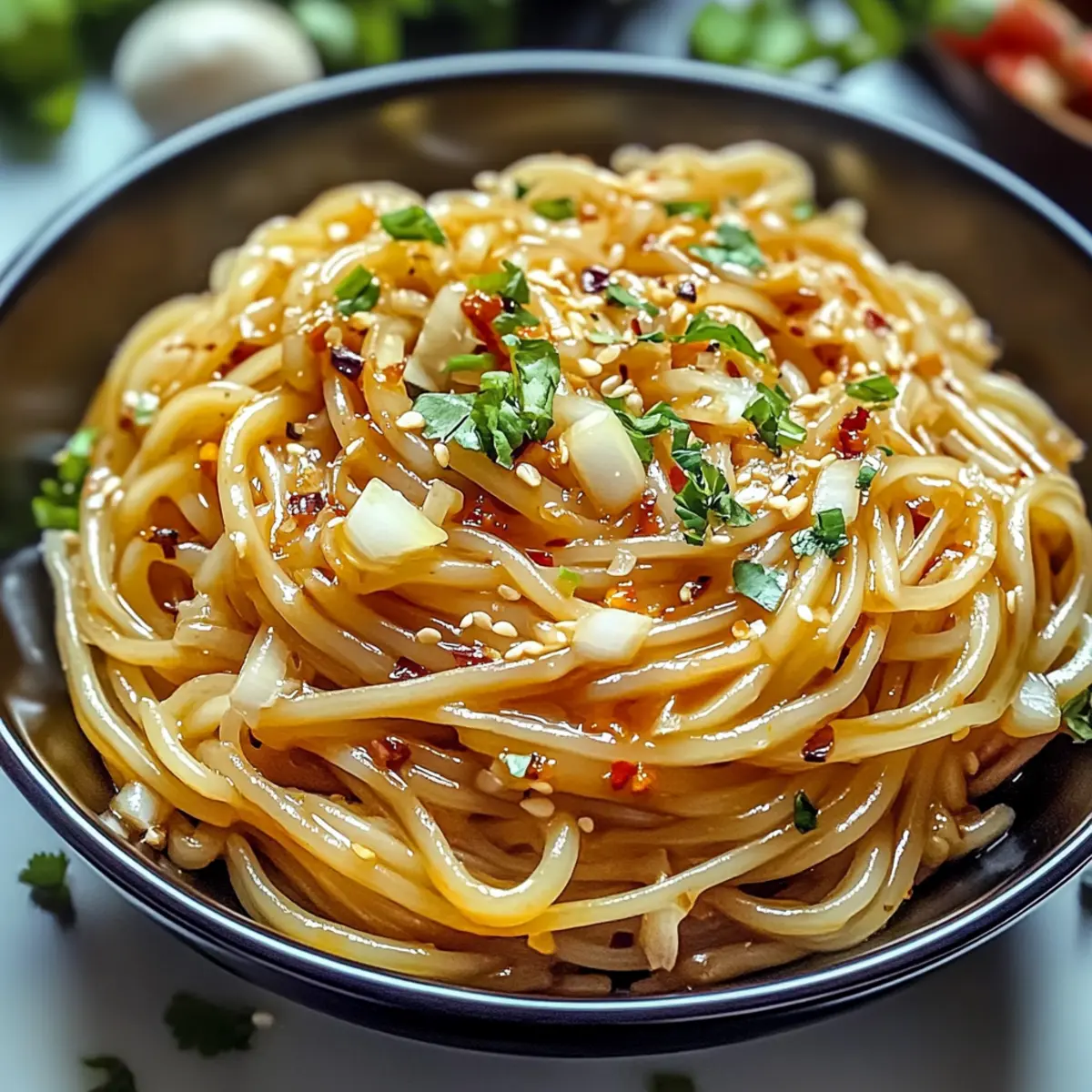 Chili Knoblauch Nudeln