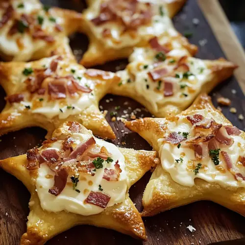 Mini Flammkuchen Sterne
