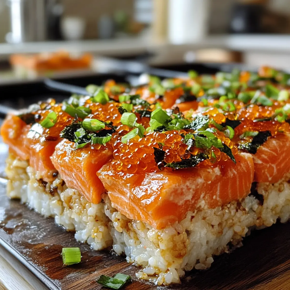 Scharfe Lachs Sushi Auflauf Rezept