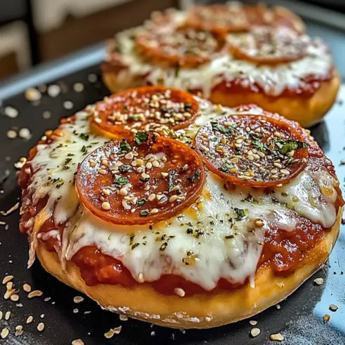 Hohe Protein Pizza Bagels