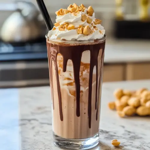 Erdnussbutter Schokoladenmilchshake