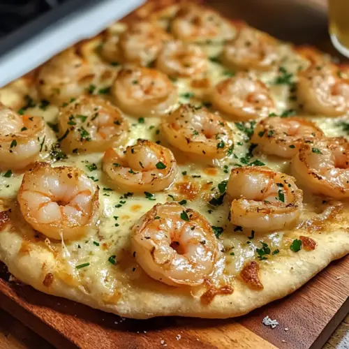 Garnelen Scampi Fladenbrot