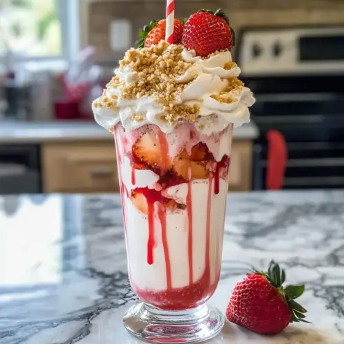 Erdbeer-Käsekuchen-Milchshake