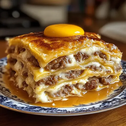 Frühstückslasagne: Unwiderstehlicher Pfannkuchenauflauf