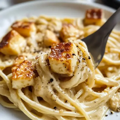 Halloumi Carbonara