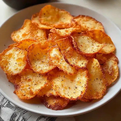 Luftfritteusen-Hüttenkäse-Chips