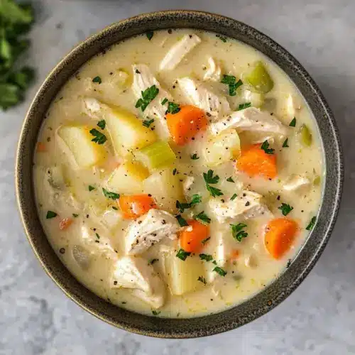 Hühnchen-Pasteten-Suppe