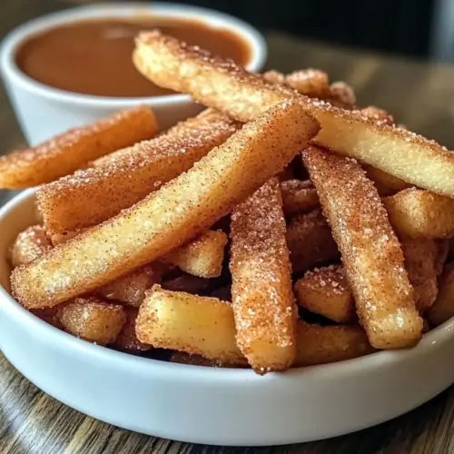 Knusprige Luftfritteusen-Apfelstäbchen