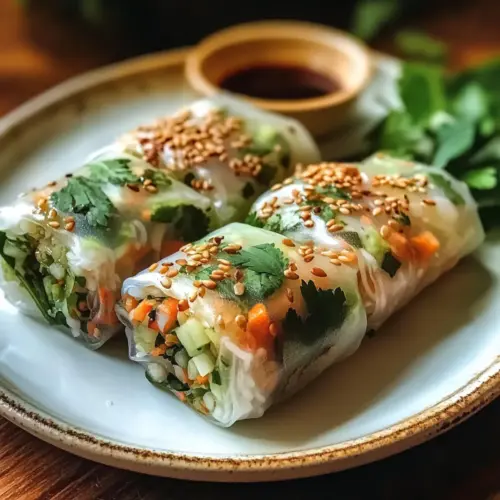 Knusprige Reispapier-Frühlingsrollen