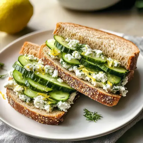 Einfache Gurkensalat-Sandwiches