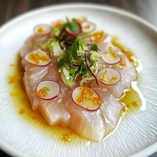 Hamachi Crudo mit Yuzu Ponzu Sauce