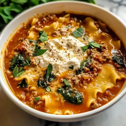 Einfache Slow Cooker Lasagna Suppe